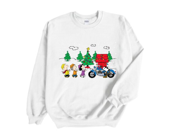 Traveling By Motobike With Charlie Brown Christmas Sweatshirt