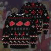 Ugly Akatsuki Symbol Logo Naruto Anime Christmas Sweater