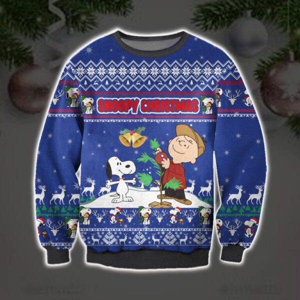 Ugly Charlie Brown & Snoopy Christmas Sweater