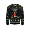 Ugly Grinch Christmas Sweater Skiing My German Shepherd