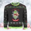 Grinch Face Embroidered Christmas Sweatshirt