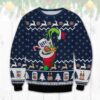 Ugly Grinch Christmas Sweater Funny Pray For