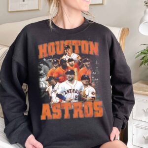 Vintage Astros Baseball Style MLB Sweatshirt HoodieTee