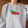 Embroidered Farm Fresh Christmas Sweatshirt