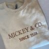 Vintage Mickey Mouse Embroidered Sweatshirt Gift For Lover