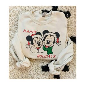 Vintage Disneys Mickeys Happy Holiday Christmas Sweatshirt