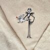 Nike Embroidered Sweatshirt Matching Ghost Face Knife Halloween