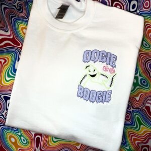 Vintage Embroidered Sweatshirt Inspired Oogie Boogie