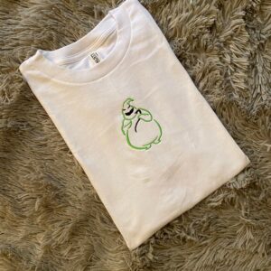 Vintage Embroidered Sweatshirt Inspired Oogie Boogie Nightmare Before Christmas