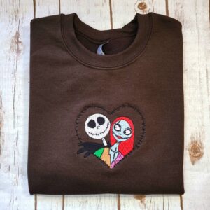 Vintage Embroidered Sweatshirt Inspired Sally And Jack