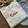 Vintage Embroidered Sweatshirt Inspired Merry Christmas & Truck