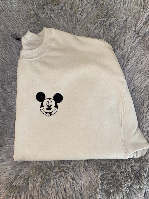 Vintage Mickey Mouse Embroidered Sweatshirt Gift For Lover