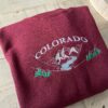 Vintage Mountain Colorado Embroidered Sweatshirt