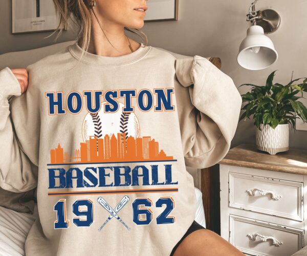 Vintage Styled Houston Astros Baseball Sweatshirt