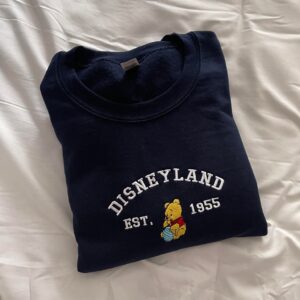 Vintage The Pooh Disneyland Est 1955 Embroidered Sweatshirt