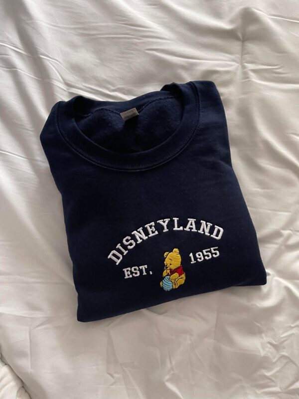 Vintage The Pooh Disneyland Est 1955 Embroidered Sweatshirt