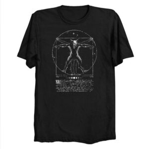 Vitruvian Wolfman Horror Halloween Shirt