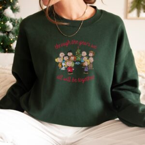 We All Will Be Together Friends Snoopy Charlie Brown Christmas Sweatshirt