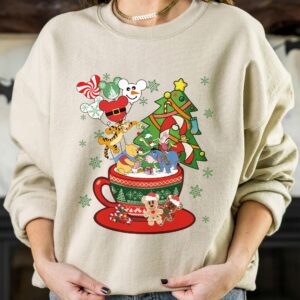 Winnie The Pooh Christmas Coffee Sweatshirt