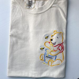 Winnie The Pooh Hunny Bees Embroidered Sweatshirt