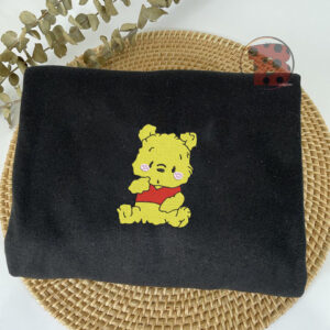 Baby Winnie Pooh Embroidered Sweatshirt Hoodie Tee