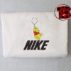 Vintage Winnie The Pooh Holding Balloon Nike Print Sweatshirt