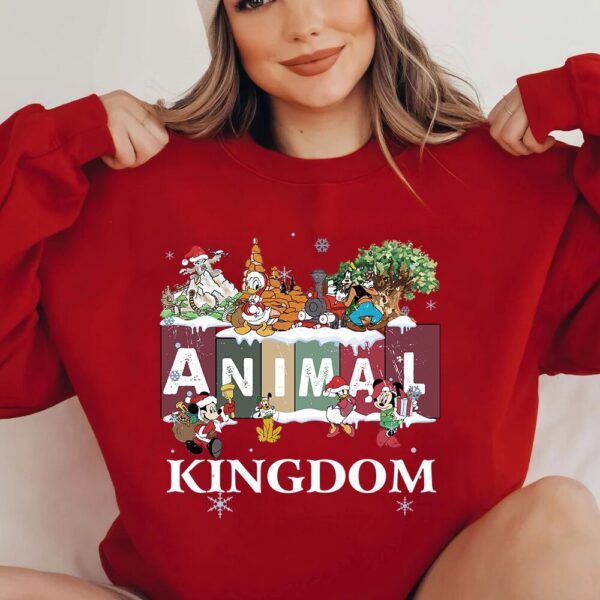 Animal Kingdom Mickey Friends Christmas Shirt