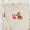 Pink Nike Cow Embroidered Sweatshirt Hoodie Tee