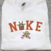 Embroidered Grinch Merry Grinchmas Sweatshirt