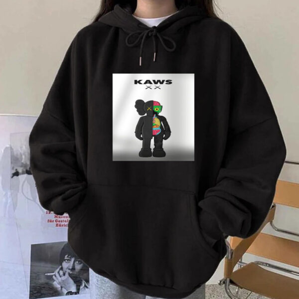 Black Kaws Body Hoodie Sweatshirt Tee