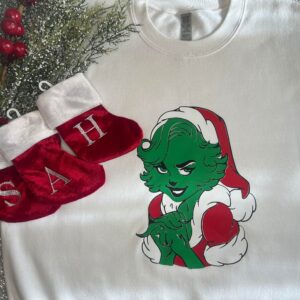 Cute Mrs .Grinchmas Christmas Sweatshirt