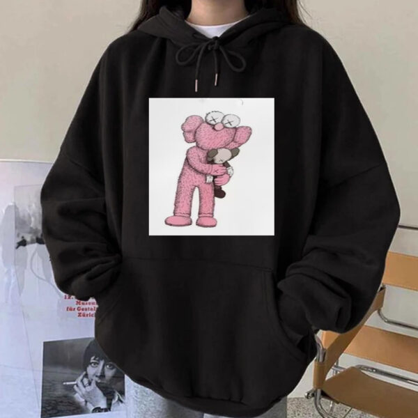 Cute Pink Kaws Hoodie Sweatshirt Tee