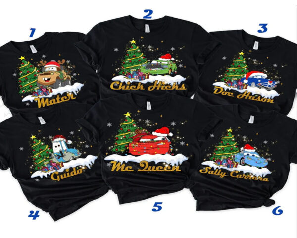 Disney Cars Road On A Trip Christmas Shirt