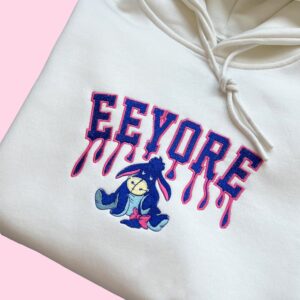 EEYORE Winnie The Pooh Embroidered Sweatshirt Hoodie