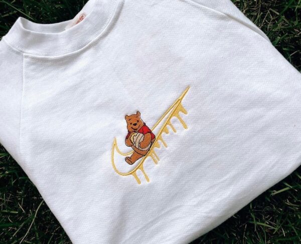 Embroidered Nike Pooh Bear Sweatshirt