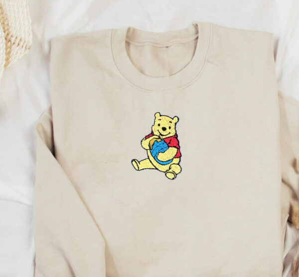 Embroidered Pooh Bear Honey Vintage Sweatshirt