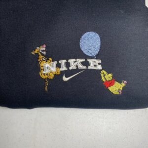 Embroidered Pooh Tigger Nike Hoodie Sweatshirt