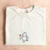 Embroidered Winnie the Pooh and Piglet Chatting Together Sweatshirt