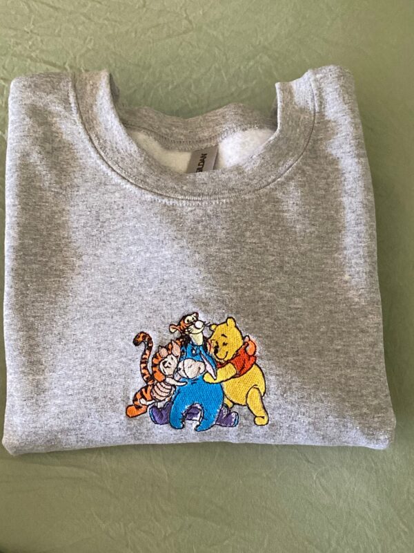 Embroidered Winnie the Pooh and Close Friends Sweatshirt