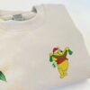 Drip Piglet Winnie The Pooh Embroidered Sweatshirt