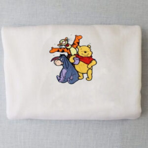 Embroidered Winnie the Pooh Tigger Eeyore Sweatshirt Hoodie Tee