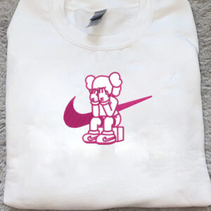 Embroidery Kaws Nike Logo Hoodie Sweatshirt Tee