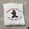 Nick Gingerbread Bakery Christmas Embroidered Sweatshirt