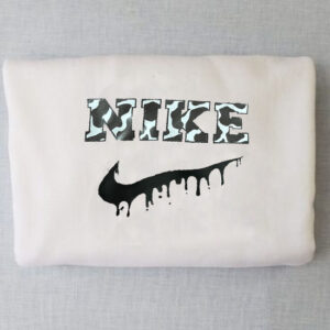 Green Drip Nike Cow Print Sweatshirt Hoodie Tee