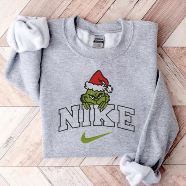 Grinch Nike Embroidered Sweatshirt Hoodie Tee