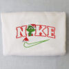 Green Nike Grinch Christmas Embroidered Sweatshirt