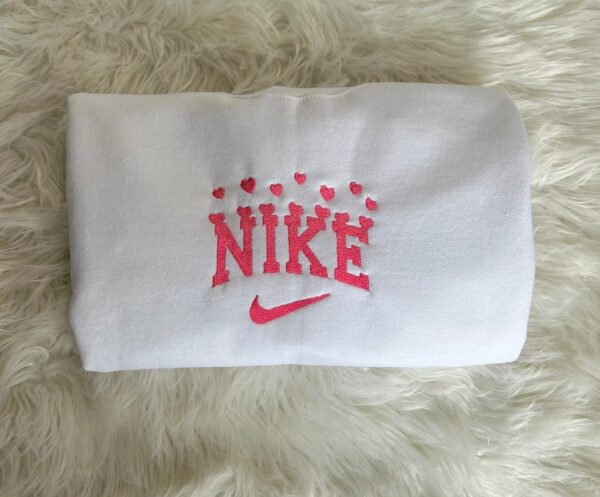 Hearts Nike Embroidered Sweatshirt Hoodie