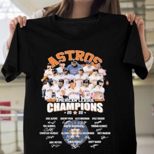 Houston Astros Team American League Champions 2022 Signatures Shirt