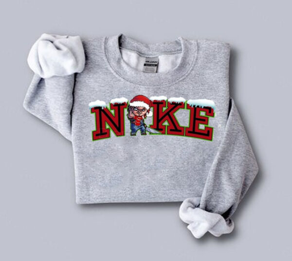 Iced Nike Santa Chucky Christmas Sweatshirt Hoodie Tee