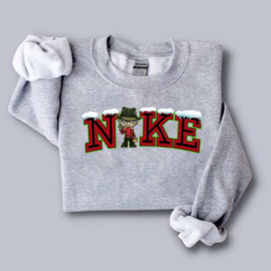 Iced Nike Santa Freddy Krueger Christmas Sweatshirt Hoodie Tee